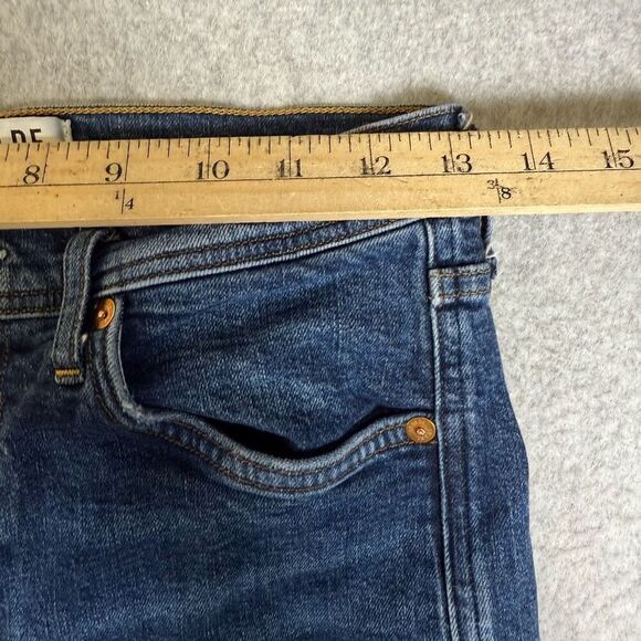 Agolde Womens Size 27 Skinny Denim Jeans Blue Medium Wash Pockets Stretch - Picture 3 of 8